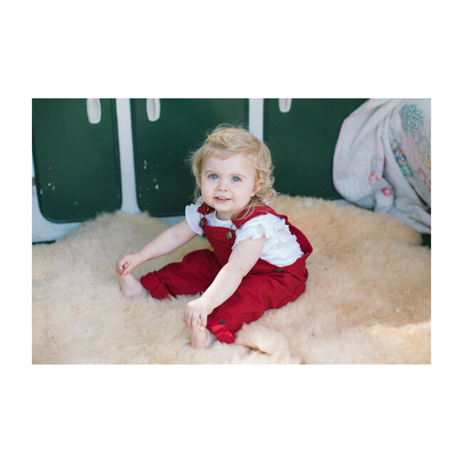 Red Denim Overalls - Overalls - 2