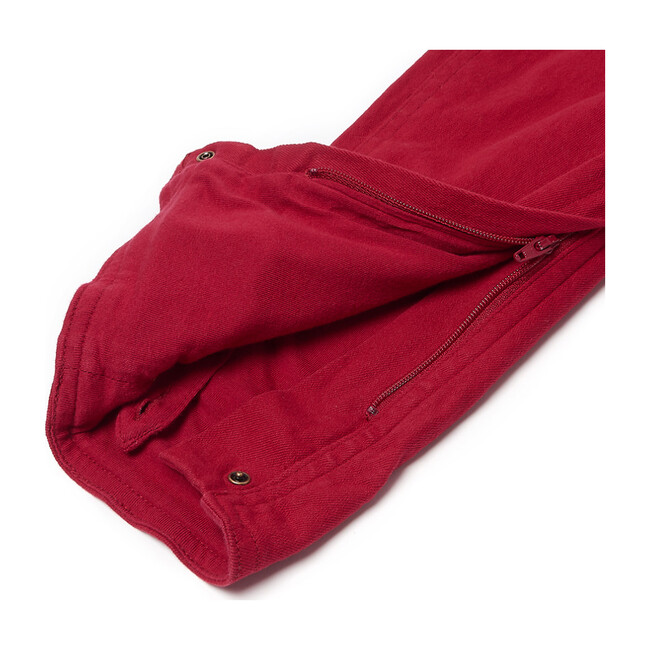 Red Denim Overalls - Overalls - 3