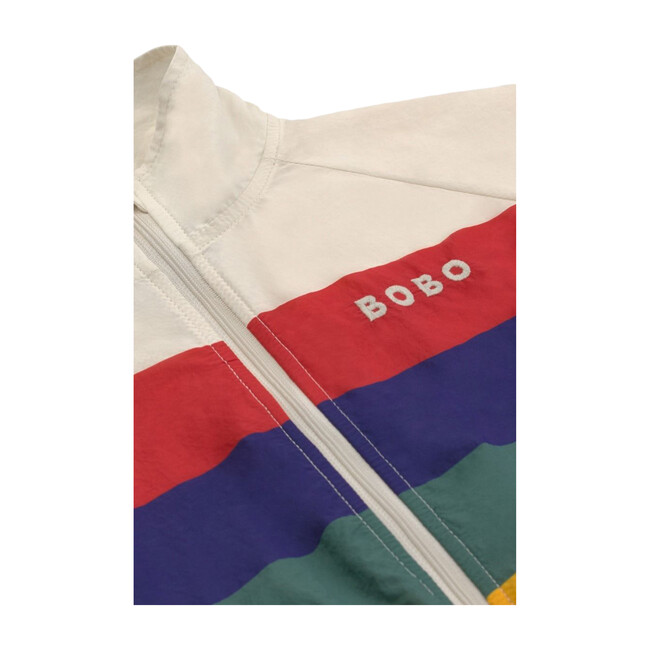 Multicolor Tracksuit Jacket, Turtledove - Jackets - 3