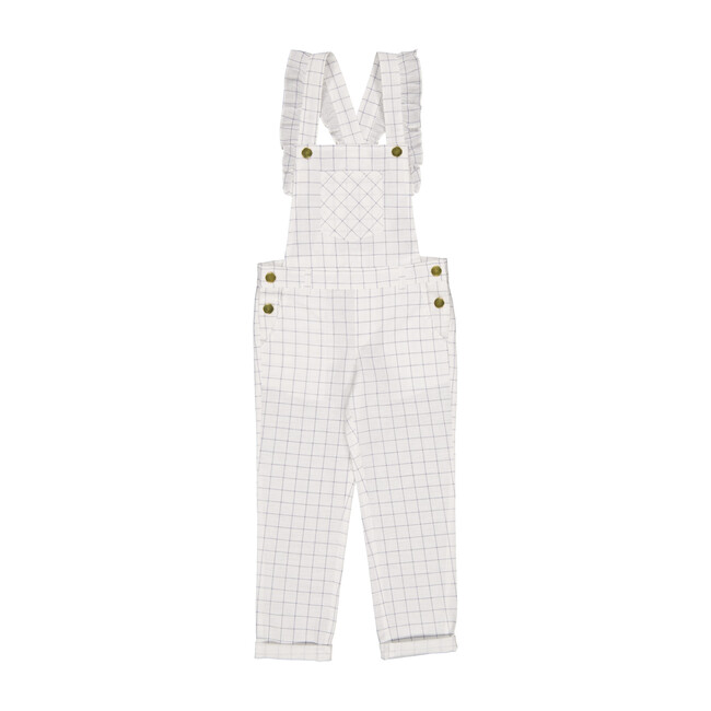 Georgette Overalls, Charcoal Squares - Overalls - 1