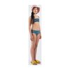 All Over Oranges Bikini, Azure Blue - Two Pieces - 2