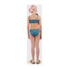 All Over Oranges Bikini, Azure Blue - Two Pieces - 4