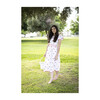 Women's Cherry Dress, White - Dresses - 8