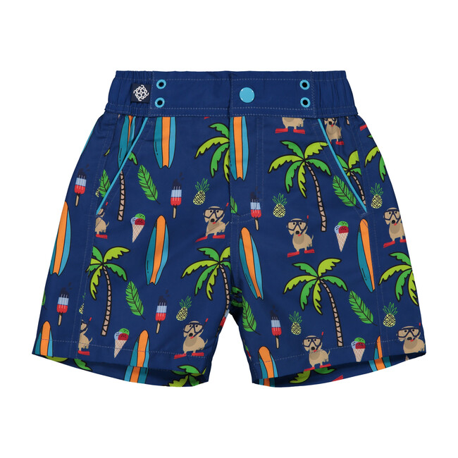 Cabana Chill Swim Trunk, Blue Surf