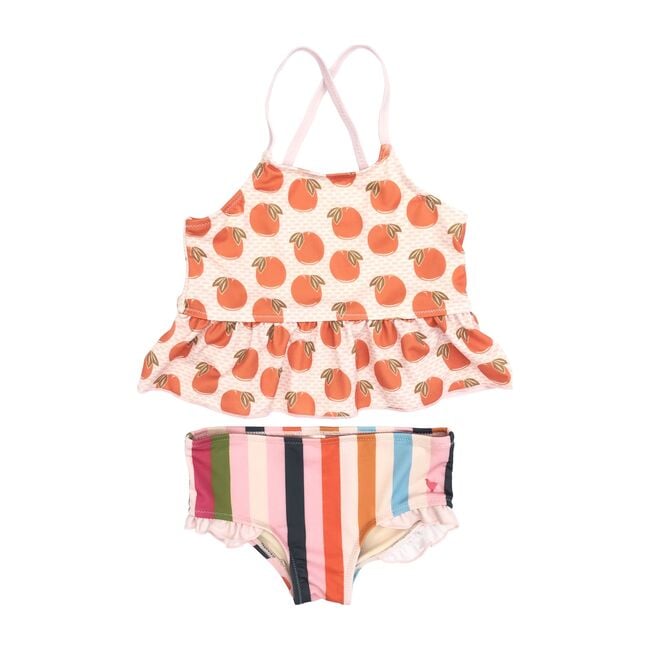 Joy Tankini, Cloud Pink Oranges - Two Pieces - 1