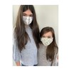 Reusable Youth Cloth Face Mask, Black Swiss Dot - Face Masks - 4