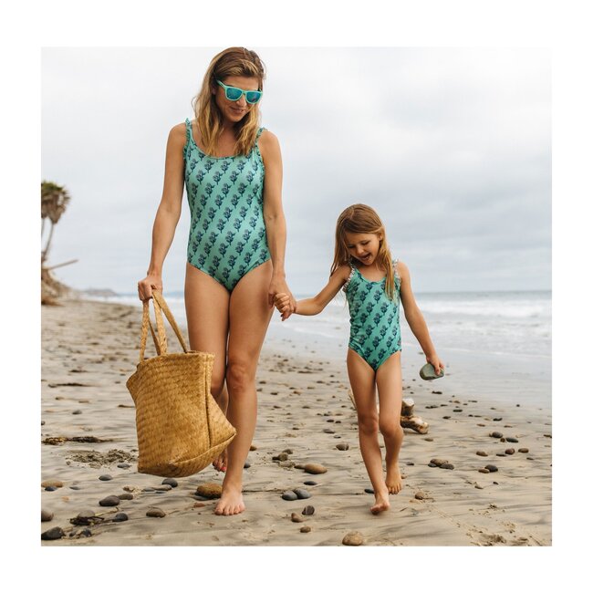 Claire Suit, Feldspar Green Floral