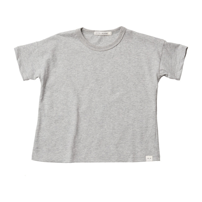 Coeur Boxy Tee, Heather Grey