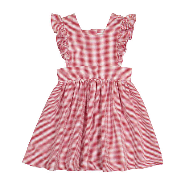 Gingham Pinny, Red