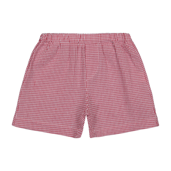 Gingham Shorts, Red