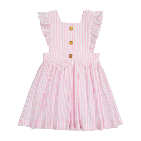 Seersucker Pinny, Pink