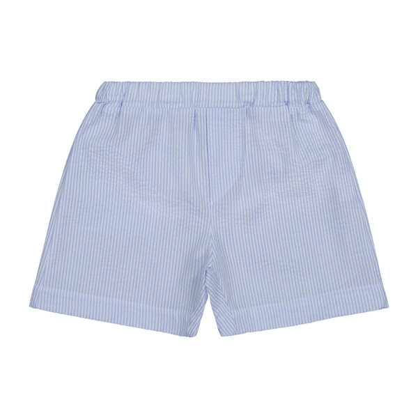 Seersucker Shorts, Blue