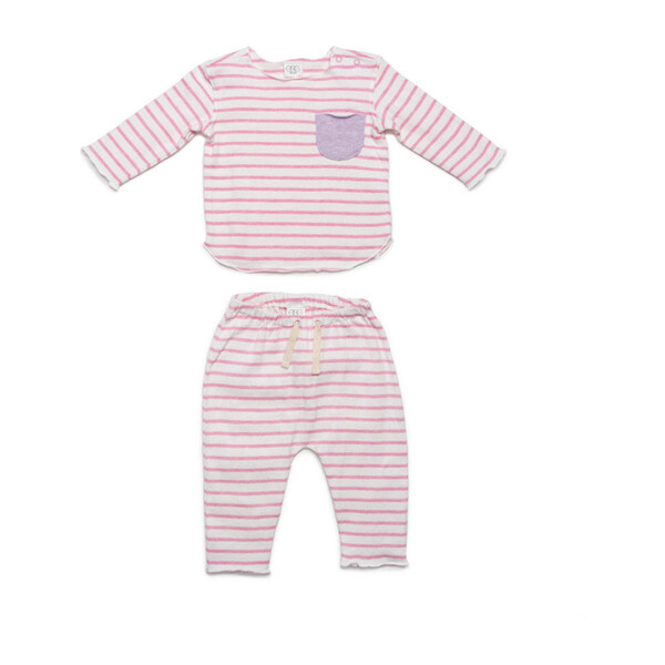 Bobbi Set, Pink Stripes