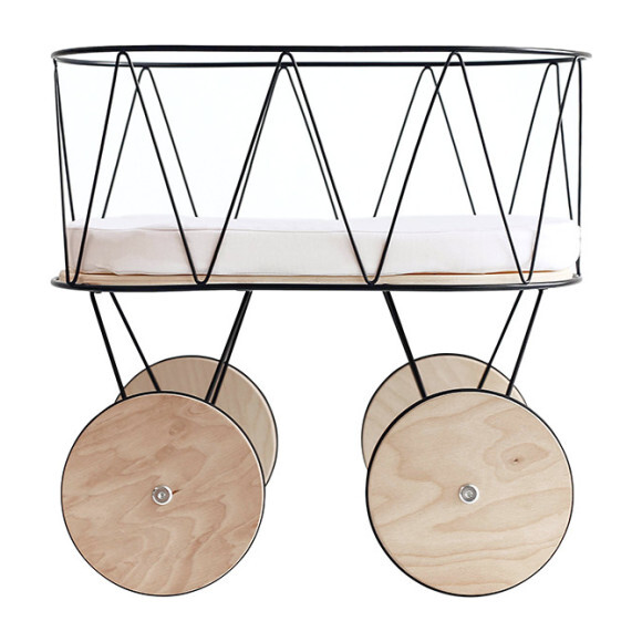 Dolly Cot, Black/Natural