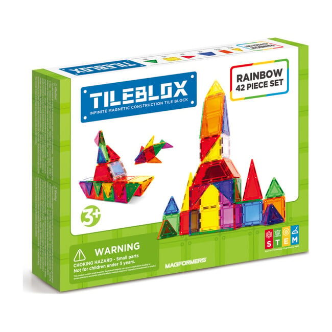 Tileblox Rainbow 42 Piece Set - STEM Toys - 6