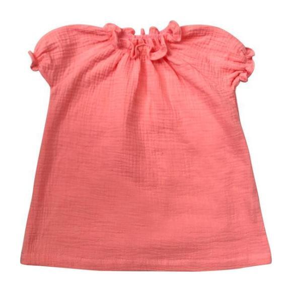Smock Dress, Bubble Gum - Dresses - 1