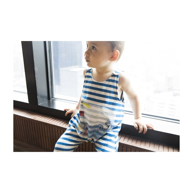 Salopette, Montauk Blues Stripes - Overalls - 2