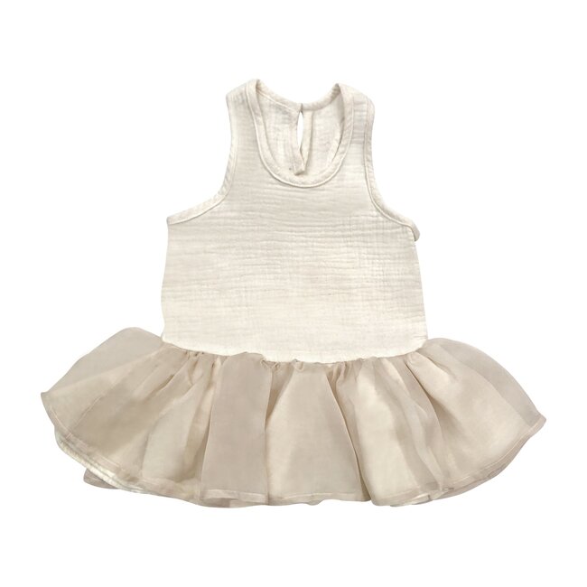 Ballerina Dress, Off White - Dresses - 1