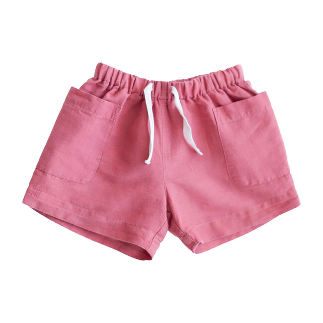 Linen Birch Shorts, Cedar - Shorts - 1