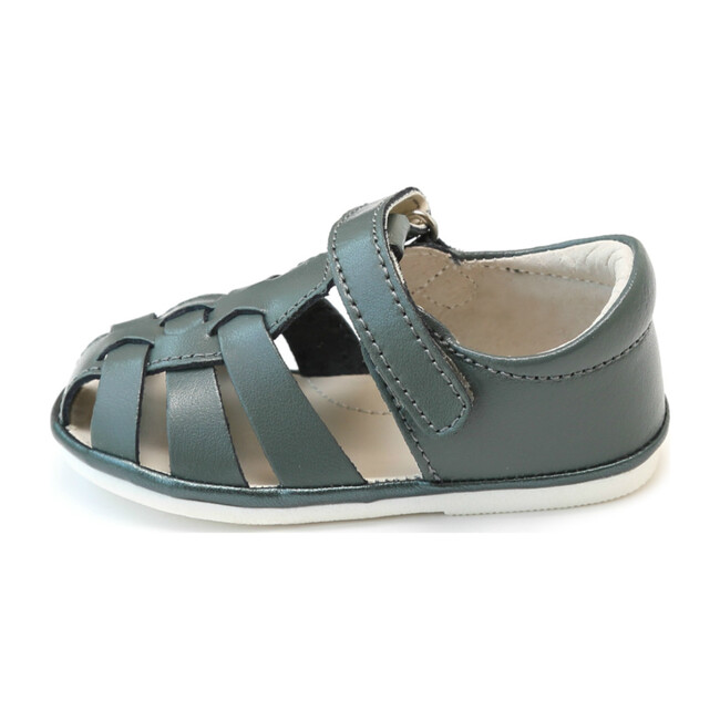 Mack Leather Fisherman Sandal, Seagreen - Sandals - 2