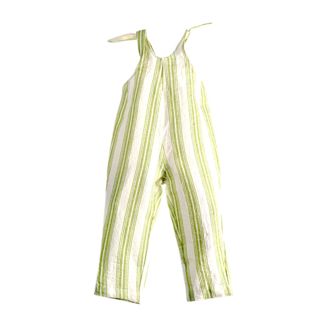 Ines Romper, Green stripes - Rompers - 1