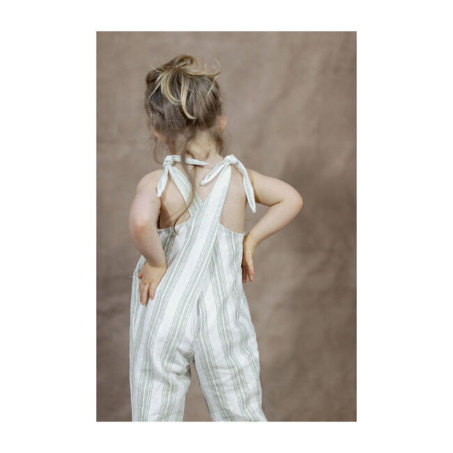 Ines Romper, Green stripes - Rompers - 3