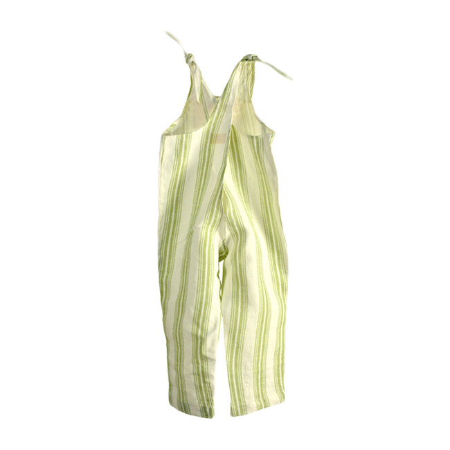 Ines Romper, Green stripes - Rompers - 4