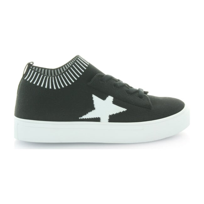 Kelly Star Knit Sock Sneaker - Black 3 Big Kid