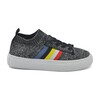 Sams Knit Rainbow Sock Sneaker, Black - Sneakers - 1 - thumbnail