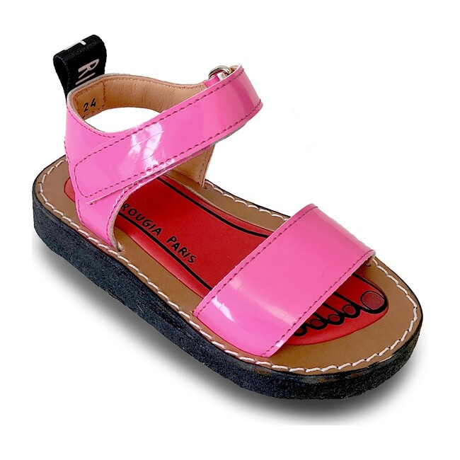 Izy Leather Sandal, Bubblegum Pink
