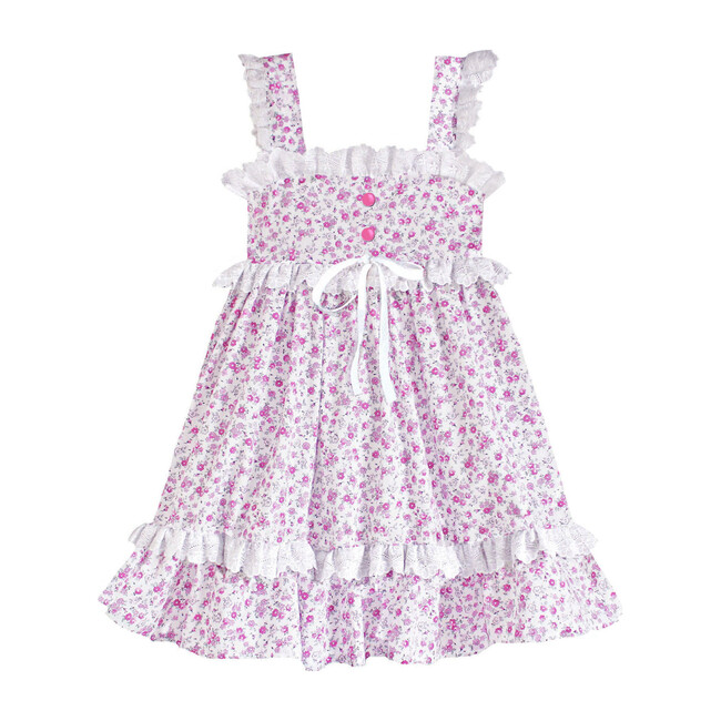 Ditsy Della Prairie Dress, Pink
