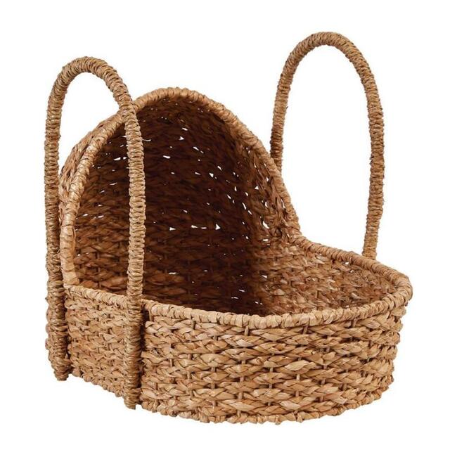 Seagrass Doll Bassinet with Handles - Dolls - 2