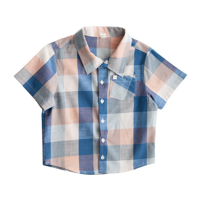 Chex Thistle Shirt, Blue