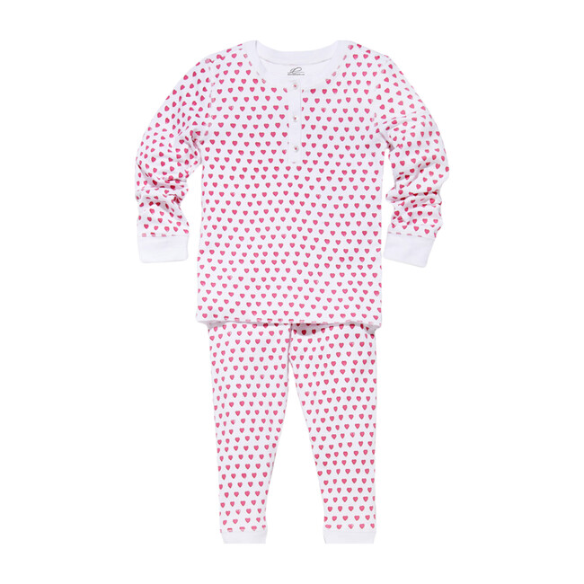 Kids Hearts Pajamas, Pink - Roller Rabbit Sleepwear | Maisonette