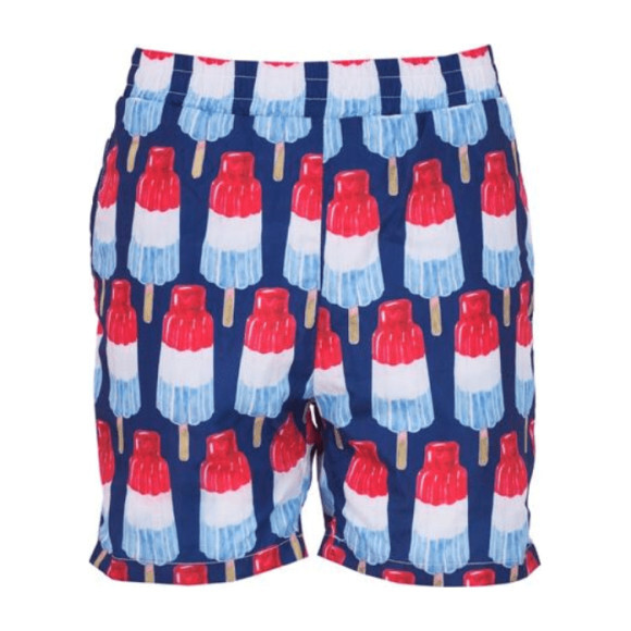 Bomb Pop Swim Shorts, Blue - Swim Trunks - 1