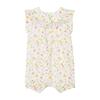 Baby Ruffle Romper, Yellow Floral Print - Rompers - 2