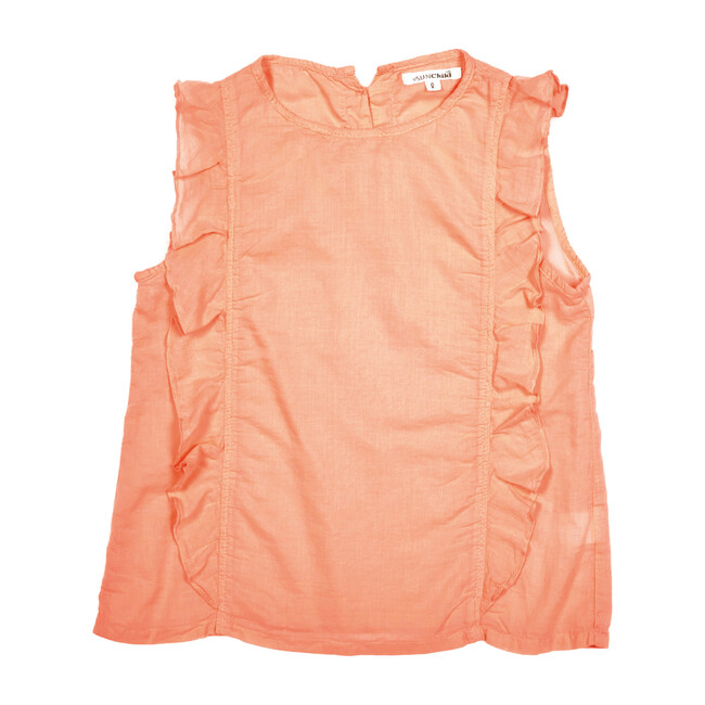 Aden Sleeveless Top, Coral