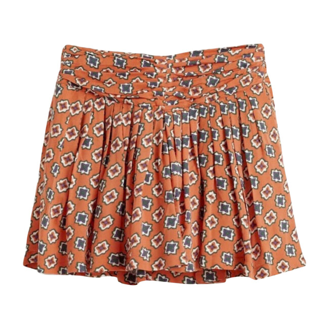 Afro Skirt, Orange - Skirts - 1