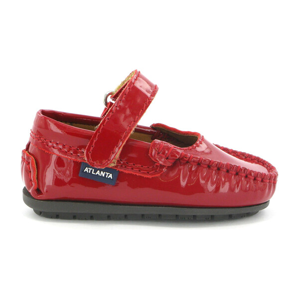 red patent leather baby shoes