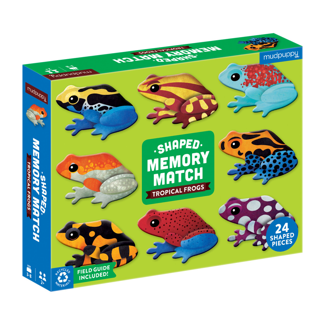 Shaped Memory Match, Tropical Frogs - Mudpuppy Games | Maisonette