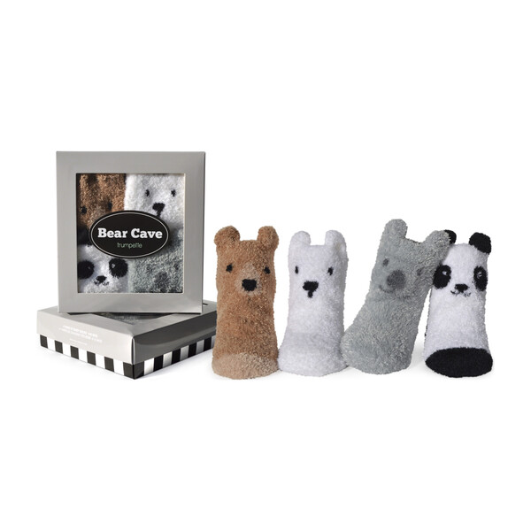 Bear Cave Socks, 4 Pack