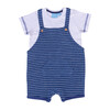 Baby Romper & Tee Set, Crown Blue - Mixed Apparel Set - 1 - thumbnail