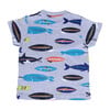 Baby Fish Surfboard Tee, Grey Hea - Tees - 1 - thumbnail