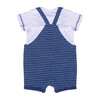 Baby Romper & Tee Set, Crown Blue - Mixed Apparel Set - 2