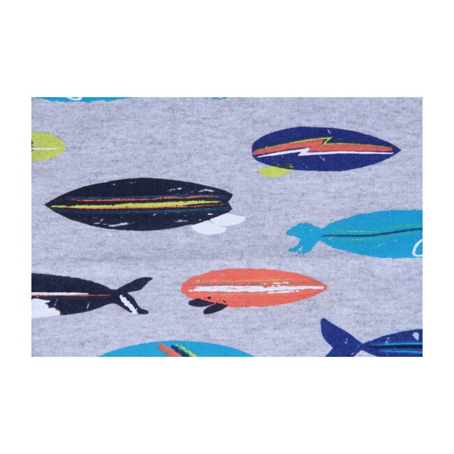 Baby Fish Surfboard Tee, Grey Hea - Tees - 3