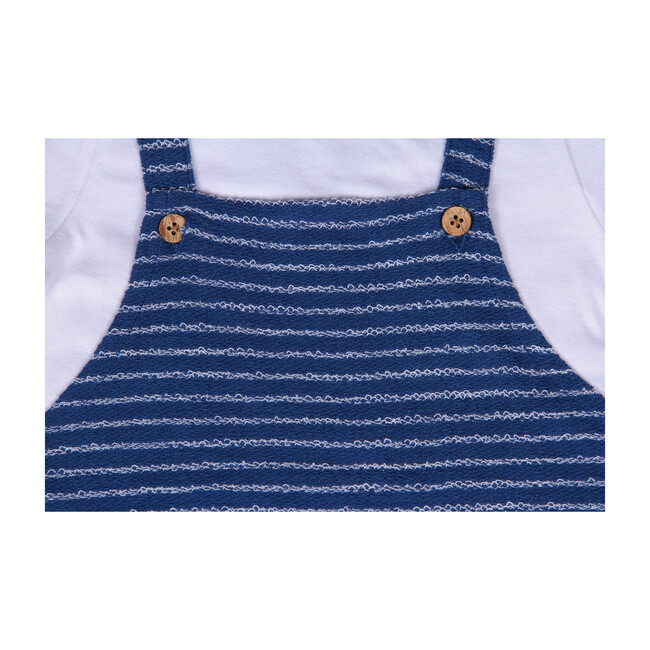 Baby Romper & Tee Set, Crown Blue - Mixed Apparel Set - 3