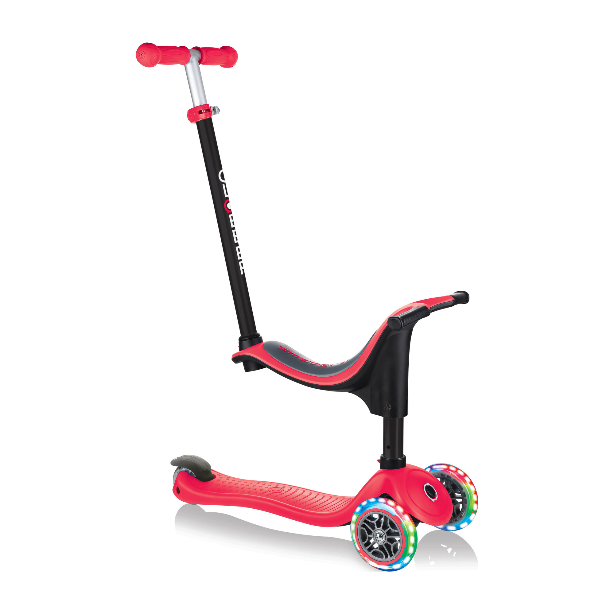 Go-Up Sporty Scooter with Lights, New Red