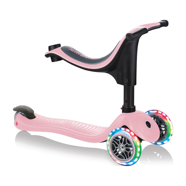 Go-Up Sporty Scooter with Lights, Pastel Pink
