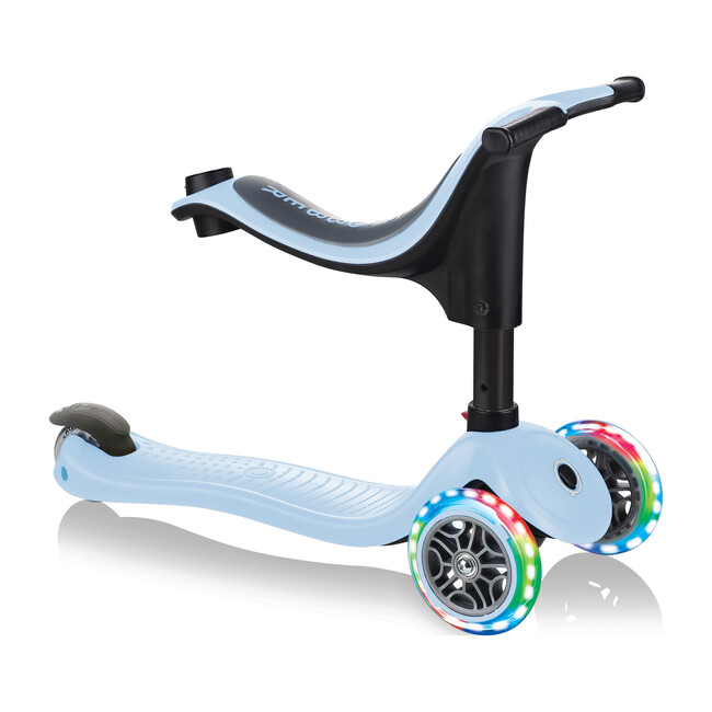 Go-Up Sporty Scooter with Lights, Pastel Blue
