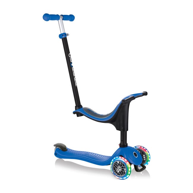 Go-Up Sporty Scooter with Lights, Navy Blue